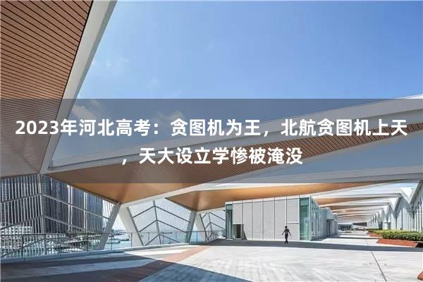 2023年河北高考：贪图机为王，北航贪图机上天，天大设立学惨被淹没